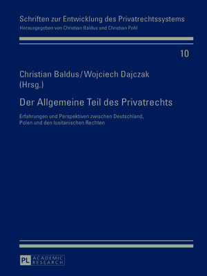 cover image of Der Allgemeine Teil des Privatrechts